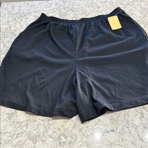 HMJ Ladies Black 50/50 Athletic Shorts